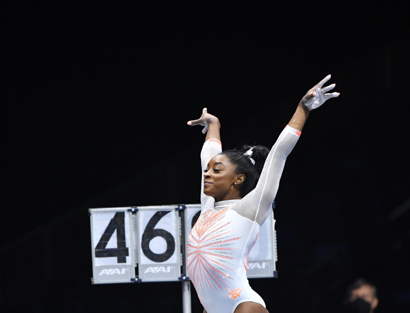 Simone Less Running Inside Gymnastics Magazine | 1.41 Seconds: The Physics of Simone